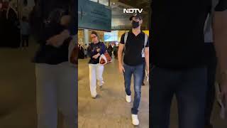 Ahan Shetty And Girlfriend Tania Shroff Pictured At Airport [upl. by Eseuqcaj]