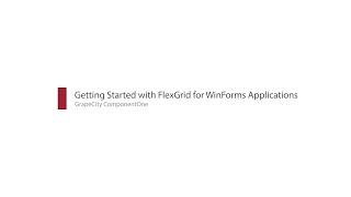 How to Add FlexGrid a WinForms Datagrid Control to Your Desktop Application [upl. by Snoddy]