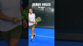 Padel serve rules the basics🎾 padel padelserve [upl. by Bettine]