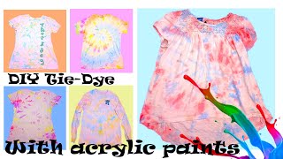 How to tie dye with acrylic paints [upl. by Angy]