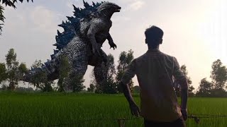 Godzilla survival fun short film  Godzilla VS me survival short film [upl. by Adelice]