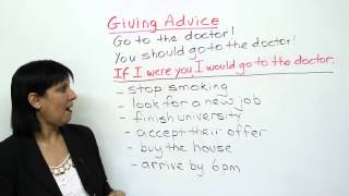 Polite English  How to give advice [upl. by Dagney]