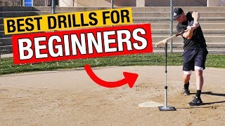 5 BEST Baseball Hitting Drills For BEGINNERS 💪⚾️ [upl. by Inahpets]