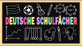 Deutsch lernen Schule amp Schulfächer  German lesson intermediate school subjects A2  B1  B2 [upl. by Ykcub208]