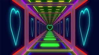 Heart Tunnel ǁ heart background video effects HD [upl. by Aynav]