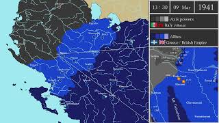 WWII  Balkans Campaign Every Day 19401941  巴爾幹戰役 [upl. by Judus]