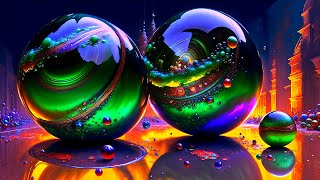 Copyright Free Background Video Liquid Spheres Colorful Abstract UHD 4K  Ultra HD No Sound [upl. by Solomon]