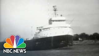 From The Archives 1975 Edmund Fitzgerald Sinks In Lake Superior  NBC Nightly News [upl. by Hennahane]