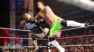 Jimmy Uso vs Stardust WWE Superstars October 2 2014 [upl. by Bartle99]