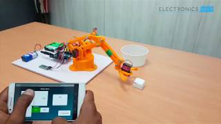 DIY Arduino and Bluetooth Controlled Programmable Robotic Arm [upl. by Kenwood740]