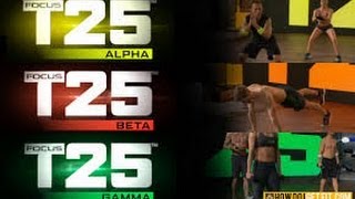 Focus T25 Workout Schedule [upl. by Noma648]