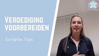 Voorbereiden op je EINDPRESENTATIE  part 1  Verdediging  afstudeerzitting  SCRIPTIE Tips [upl. by Namzzaj]