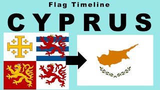 Flag of Cyprus Historical Evolution with the national anthem of Cyprus [upl. by Akinihs]