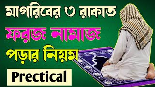 মাগরিবের ৩ রাকাত ফরজ নামাজ পড়ার নিয়ম 🔥Magrib ki namaz 🔥 Magriber namaz porar niom [upl. by Gide]