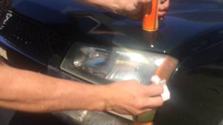 Awesome trick to clean headlights QUICK AND EASY [upl. by Neelyam]