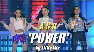 ASK performs Power by Little Mix on GGV  AC Sheena Krystal [upl. by Abner]