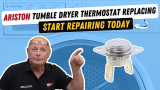 How to replace thermostat on Ariston tumble dryer [upl. by Cypro]