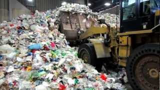 Front loader working at the Recycling Center [upl. by Yerkovich822]