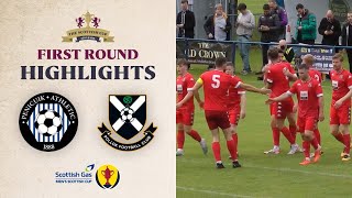 Penicuik Athletic 06 Pollok  Scottish Gas Scottish Cup First Round Highlights [upl. by Mascia956]