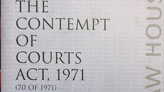 The Contempt of Courts Act 1971 complete in audio for AOR ExamUPSCJudiciary [upl. by Eliath]