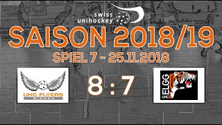 UHC Flyers Widnau vs UHC Elgg 25112018 Meisterschaft KF 2 Liga Gruppe 4 [upl. by Roobbie]