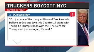 Truckers for Trump plan New York City boycott after 350 million fraud case ruling [upl. by Kemme]