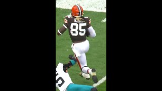 David Njoku catches for a 30yard Touchdown vs Jacksonville Jaguars [upl. by Geesey]