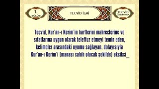 Tecvid Nedir Tecvidin Anlamı [upl. by Meghan]