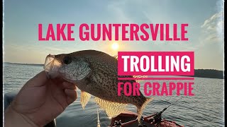 Springtime Trolling on lake Guntersville for Crappie [upl. by Berga92]