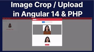 Angular 14 Image Crop  Upload With PHP  ngximagecropper [upl. by Ytsirhk]