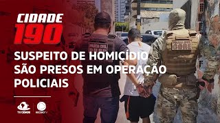 Suspeito de homicídio são presos em operação policiais [upl. by Einnob]