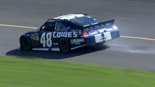 Jimmie Johnson blows an engine at Michigan [upl. by Charmane]