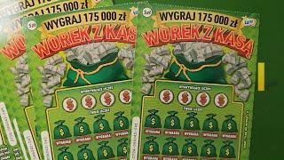 Zdrapki Lotto 🎲 Worek z Kasą 0724 💰💰 PREMIERA 👉 10 zdrapek [upl. by Misak]