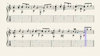 Cancion De Cuna  Calatayud Bartolomé 1882  1973  Tablature [upl. by Barolet972]