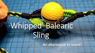 ET28 Whipped Paracord Balearic Shepherds Sling Harlequin Hack Fewer Knots Golf Ball Smiling [upl. by Laersi]