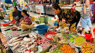 Best Cambodian Market  Asian Street Food 2024amp Living People activities Fresh Food [upl. by Raval]