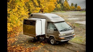 SALE REVIEW 1990 Toyota CAMPMATE 4wd Diesel JDM Camper Van  by VANLIFE NORTHWEST [upl. by Raquel]