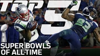 Top 5 Super Bowls of AllTime  NFL Highlights [upl. by Llain]