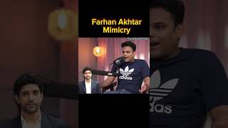 Farhan Akhtar Mimicry ft Vijay Sachan  shortvideo shorts [upl. by Roderich]