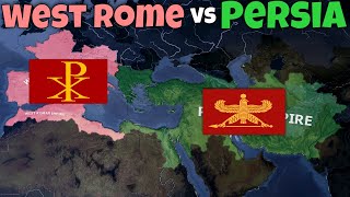 PERSIAN EMPIRE VS WESTERN ROME  Hoi4 Timelapse [upl. by Patrich]