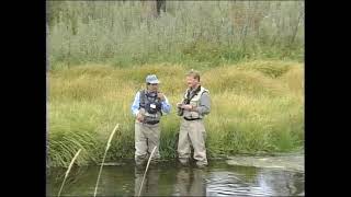 Historic footage as legendary fly tyer Kelly Galloup ties his Ultra Caddis perfect spring creek fly [upl. by Tol]