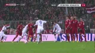 Worst FreeKick Ever Michel Bastos FreeKick vs Bayern München [upl. by Lounge]