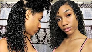 UPDATED Curly Hair Routine  Shingling Method [upl. by Nylzor]