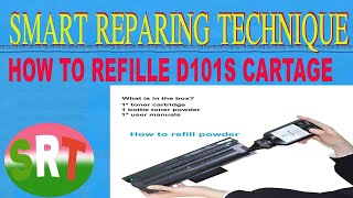 how to refile cartage D101 Samsung  how to refill Samsung mltd101s toner cartridge [upl. by Jemima]