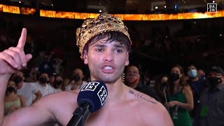 RYAN GARCIA Post fight interview after STOPPING LUKE CAMPBELL  DAZN BOXING [upl. by Baiss]