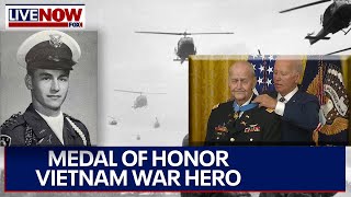 Medal of Honor awarded to Vietnam War Army helicopter pilot hero  LiveNOW from FOX [upl. by Bollinger]