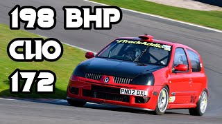 Daves 198bhp RenaultSport Clio 172 900KG WEAPON 😮  On Track Review [upl. by Chrisoula279]