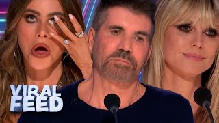 Simon Cowell Left Speechless During Emotional Audition On Americas Got Talent 2023 [upl. by Adyam854]