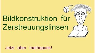 Konstruktion des virtuellen Bildes von Zerstreuungslinsen [upl. by Dnomder]