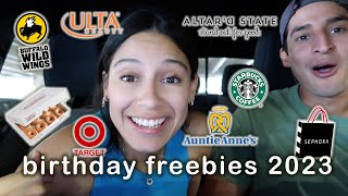 BIRTHDAY FREEBIES 2023 HOWWHERE TO GET FREE STUFF FOR YOUR BIRTHDAY [upl. by Adahsar655]